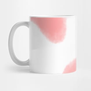 Red pink pastel abstract art Mug